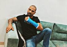 বিশ্বকাপে চোট পাওয়ার ৩৮ দিন পর যুবরাজের জন্য ব্যাট ধরলেন শিখর ধবন, দেখুন ভিডিও