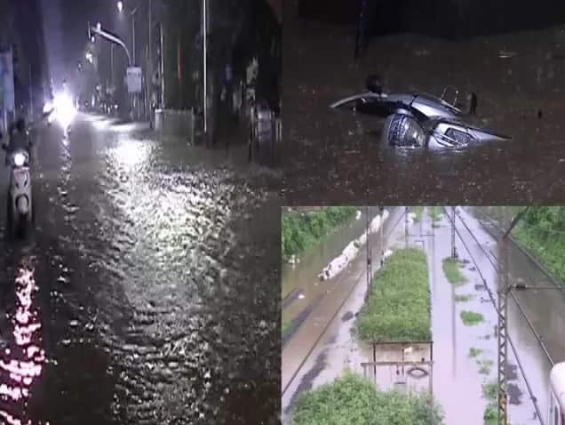 মুম্বইয়ে গতকাল থেকে শুরু হওয়া প্রবল বৃষ্টিতে জলমগ্ন হয়ে পড়েছে বিভিন্ন অঞ্চল। ফলে জনজীবন বিপর্যস্ত। 