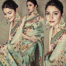 শাড়িতে চিরন্তনী অনুষ্কা শর্মা