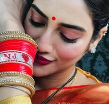 বিয়ের পর প্রথম তীজ হরিয়ালি পালনের প্রস্তুতিতে ব্যস্ত নুসরত জাহান, দেখুন ছবি