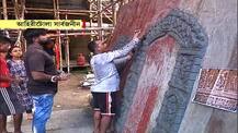 জোরকদমে চলছে দুর্গাপুজোর প্রস্তুতি, দেখুন ছবি