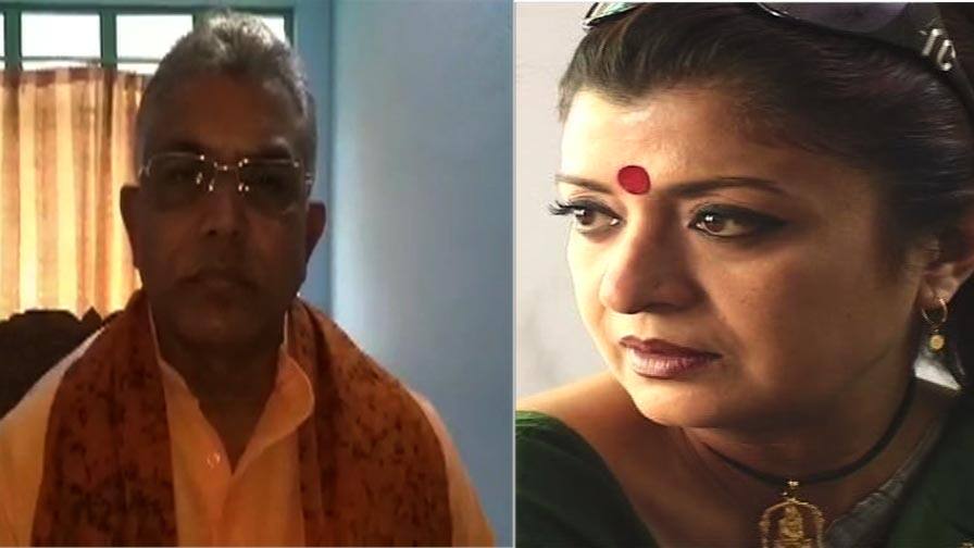 Dilip Ghosh said, he was insisted to meet Debashree Roy by Mohua Moitra 'মহুয়া মৈত্রর অনুরোধেই দেবশ্রীর সঙ্গে সাক্ষাৎ', বিস্ফোরক দিলীপ