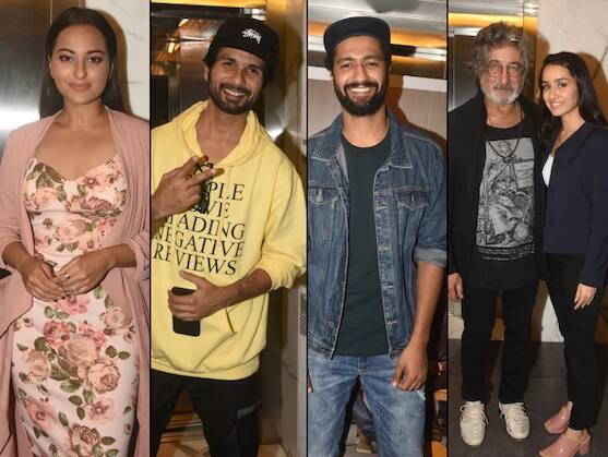 গতকাল রাতে মুম্বইয়ে ‘ছিছোড়ে’-র স্পেশাল স্ক্রিনিংয়ের আয়োজন করা হয়েছিল। হাজির ছিলেন বলিউডের বহু তারকা। ছবি- মানব মঙ্গলানী