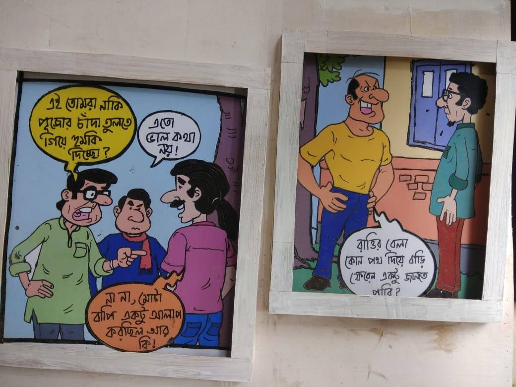 বাঙালির নিজস্ব চলন বলন, বেহালা দেবদারু ফটকের পুজোর থিম