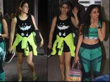 ছবিতে দেখুন- জিম থেকে জুতো হাতে করে বেরোতেই পাপারাৎজির ক্যামেরার সামনে সারা আলি খান