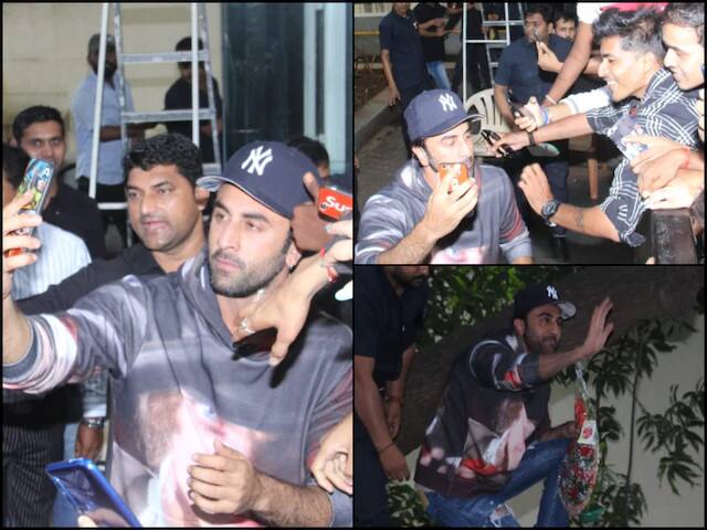 Ranbir Kapoor Clicks Selfies With Fans On His Birthday দেখুন, জন্মদিনে কীভাবে অনুরাগীদের আবদার রাখছেন রণবীর কপূর