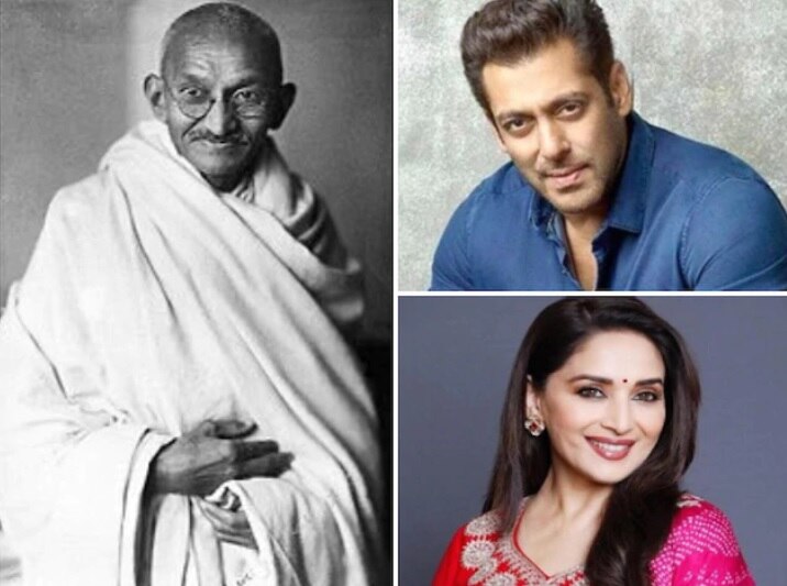 B-Town Celebs Pay Tributes To Mahatma Gandhi On His 150th Birth Anniversary মহাত্মা গাঁধীর ১৫০-তম জন্মবার্ষিকীতে শ্রদ্ধা জানালেন সলমন, সানি দেওল, মাধুরী দীক্ষিতরা