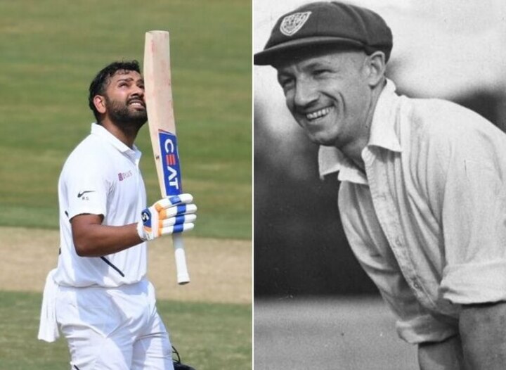 Rohit equals Sir Don Bradman's record With test average of 98.22 at home দেশের মাটিতে টেস্ট ম্যাচে ব্যাটিং গড় ৯৮.২২, ব্র্যাডম্যানের রেকর্ড স্পর্শ করলেন রোহিত