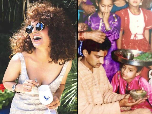 Rangoli Chandel Reveals Kangana Ranaut's Childhood Secret ছোটবেলায় কঙ্গনার বুড়ো আঙুল চোষার কথা ট্যুইটারে শেয়ার করলেন বোন রঙ্গোলি