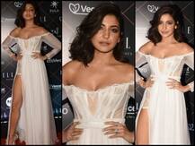 এলি বিউটি অ্যাওয়ার্ডস ২০১৯-এ সাদা পোশাকে গ্ল্যামারাস অনুষ্কা শর্মা