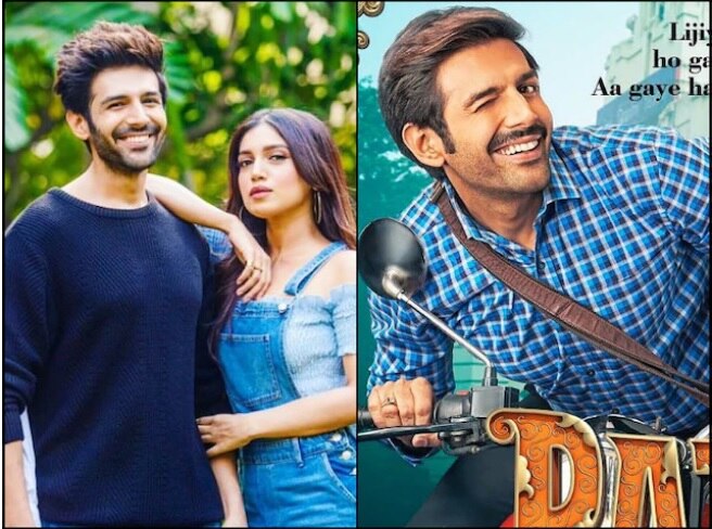 Pati Patni Aur Woh -  Kartik Aaryan Looks দেখুন, ‘পতি পত্নী আউর ও’র নতুন পোস্টারে কার্তিক আরিয়ানকে