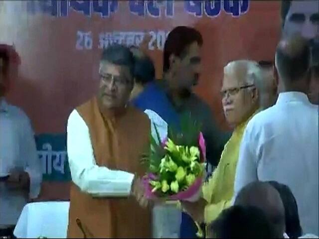 Manohar lal Khattar has been elected legislative party leader of BJP কাল হতে পারে শপথগ্রহণ, হরিয়ানায় বিজেপি বিধায়ক দলের নেতা নির্বাচিত খট্টর