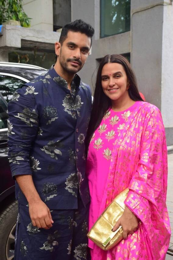 নেহা ধুপিয়া ও অঙ্গদ বেদী। (সব ছবি: মানব মঙ্গলানি)