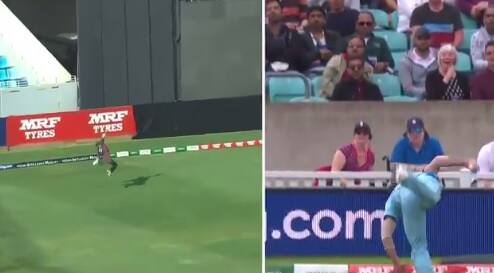 Watch, Rameez Shahzad takes one hand catch like Ben Stokes দেখুন, বেন স্টোকসের ভঙ্গিতে এক হাতে দুরন্ত ক্যাচ সংযুক্ত আরব আমিরশাহীর রামিজ শাহজাদের