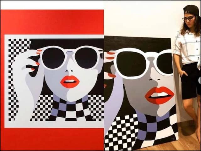 Sunny Leone is in controversy due to her new painting আঁকা ছবি নিয়ে বিতর্কে সানি লিওন, উঠল চুরির অভিযোগ