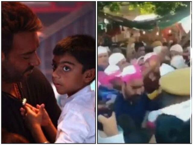 ছেলেকে নিয়ে আজমির শরিফে অজয় দেবগণ, পড়লেন ঠেলাঠেলির মধ্যে