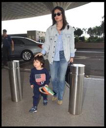 ছবির শ্যুটিংয়ে যাচ্ছেন, বিমানবন্দরে সপুত্র লেন্সবন্দি করিনা