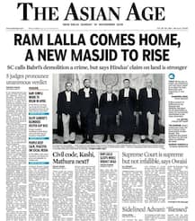 জন্মভূমিতেই রামমন্দির, মসজিদ অন্যত্র, অযোধ্যা রায় নিয়ে দেখে নিন দেশের একাধিক সংবাদপত্রের শিরোনাম