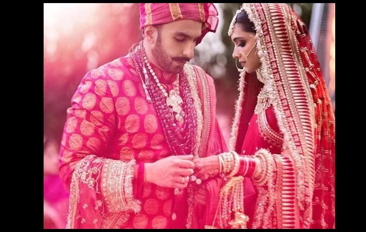 বিয়ের অনুষ্ঠানের আগে বলিউডের নয়া দম্পতি আংটি বদল করেন।