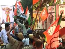 রাফাল: রাহুলের দুঃখপ্রকাশের দাবিতে কলকাতায় কংগ্রেস দফতরের সামনে তাণ্ডব বিজেপি কর্মীদের, পাল্টা বিক্ষোভ কংগ্রেসের,উত্তেজনা চিত্তরঞ্জন অ্যাভিনিউতে