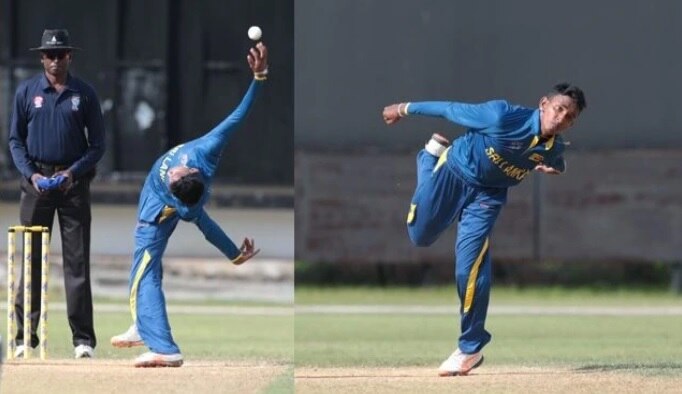 Watch, Sri Lankan spinner leaves fans baffled with his version of frog in a blender action, video is viral দেখুন, আবু ধাবি টি-১০ লিগে অদ্ভুত ভঙ্গিতে বল করছেন শ্রীলঙ্কার এই স্পিনার, সোশ্যাল মিডিয়ায় ভাইরাল ভিডিও