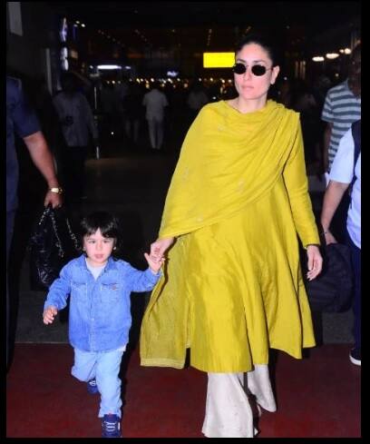 নতুন ছবি গুড নিউজ এর ট্রেলার লঞ্চ অনুষ্ঠান থেকে ফিরছিলেন করিনা ও পরিবার