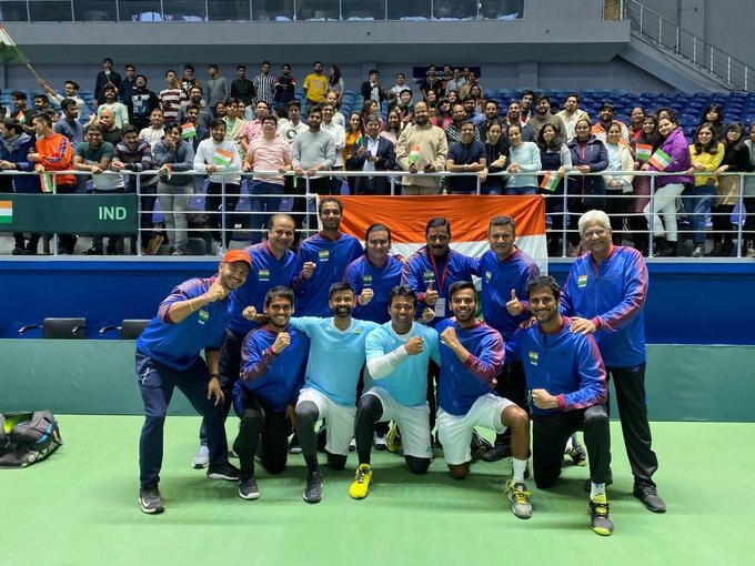 India secure win vs Pakistan with Leander Paes' record-extending 44th victory in Davis Cup ডেভিস কাপে ৪৪-তম ডাবলস ম্যাচ জয় লিয়েন্ডারের, পাকিস্তানকে ৪-০ উড়িয়ে দিল ভারত