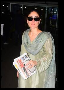 ছবিতে দেখুন: বিমানবন্দরে পাপারাৎজিদের সামনে করিনা কপূর