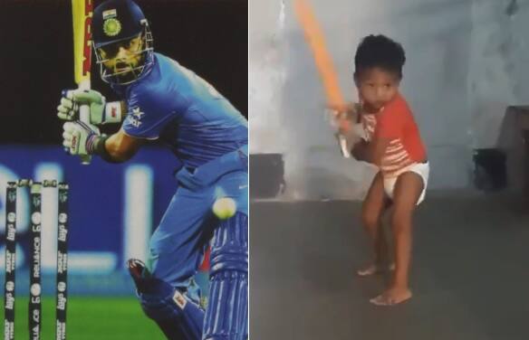 খোঁজ মিলল বিস্ময় বালকের, বড় হয়ে বিরাট হতে চায় ‘ডায়পার কোহলি’ Meet the viral cricketer in diaper খোঁজ মিলল বিস্ময় বালকের, বড় হয়ে বিরাট হতে চায় ‘ডায়পার কোহলি’