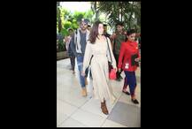 দেখুন, এয়ারপোর্টে ক্যামেরাবন্দি ‘ব্রহ্মাস্ত্র’ জুটি রণবীর-আলিয়া