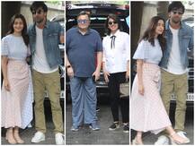 প্রথম ধরা দিলেন হাতে হাত ধরে, কপূর বাসভবনে যাওয়ার পথে আলিয়া-রণবীর