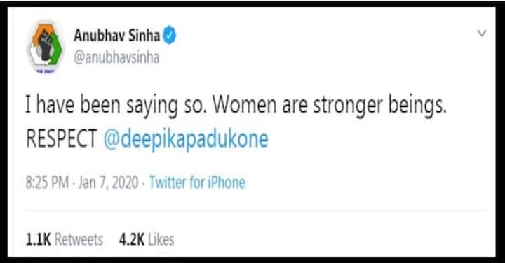 অনুভব সিনহা লেখেন, নারীশক্তি সবসময়ই বেশী শক্তিশালী।