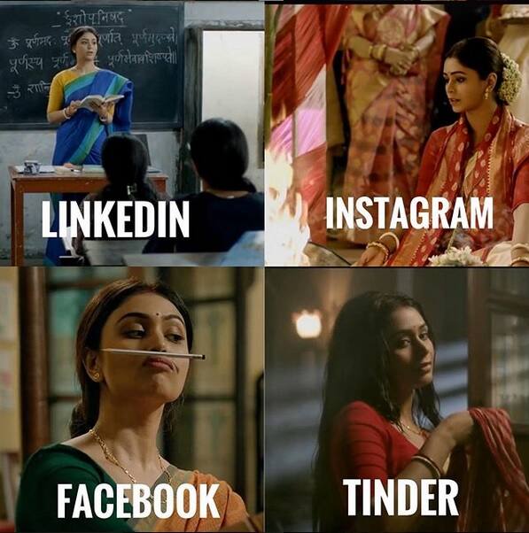 রীতাভরীর আর চারটি ছবির কোলাজ।