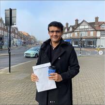 লন্ডন সফরে সৌরভ গঙ্গোপাধ্যায়, ইনস্টাগ্রামে পোস্ট করলেন ছবি