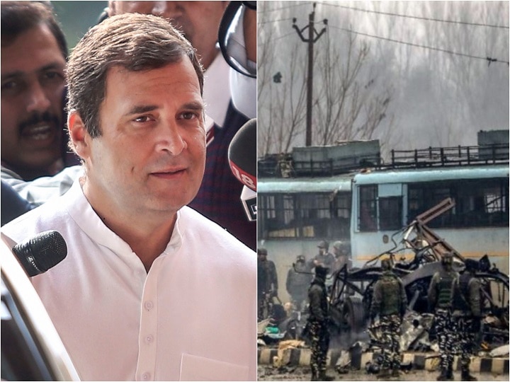Rahul Gandhi raises three questions on Pulwama attack anniversary 'পুলওয়ামা হামলা থেকে কে বেশি লাভবান?' প্রশ্ন রাহুল গাঁধীর, এই মন্তব্য পাকিস্তানকেই সাহায্য করবে, পাল্টা তোপ বিজেপির