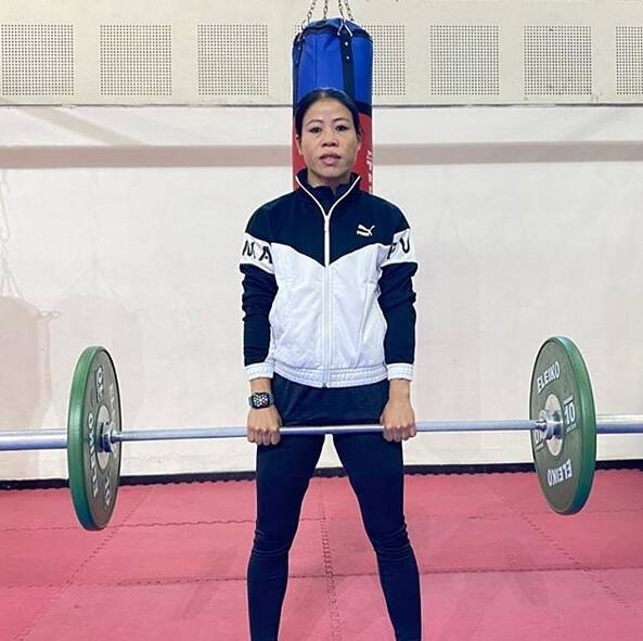 রাজ্যসভার সাংসদ হওয়ার পরেও বক্সিং রিং থেকে সরে যাননি মেরি কম। ছবি সৌজন্যে ইনস্টাগ্রাম