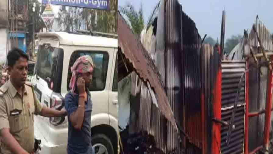 Firing At BJP Leader's House, Party Office Set Ablaze নিউ ব্যারাকপুরে 'বিজেপি নেত্রীর বাড়ি লক্ষ্য করে গুলি', গ্রেফতার বিজেপি নেতাই, গোষ্ঠীদ্বন্দ্ব?