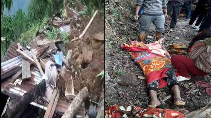 Darjeeling landslide, 3 died বৃষ্টিতে দার্জিলিংয়ে ধসে পড়ল বাড়ি, মৃত শিশু সহ ৩