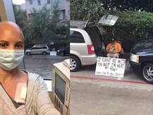 কেমো নিতে হাসপাতালে একা গিয়েছেন স্ত্রী, বাইরে বসে রইলেন স্বামী, হাতে প্ল্যাকার্ড, ‘আমিও এসেছি’