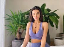 বাড়িতেই শরীরচর্চা অ্যামি জ্যাকসনের! সঙ্গী ছোট্ট ছেলে