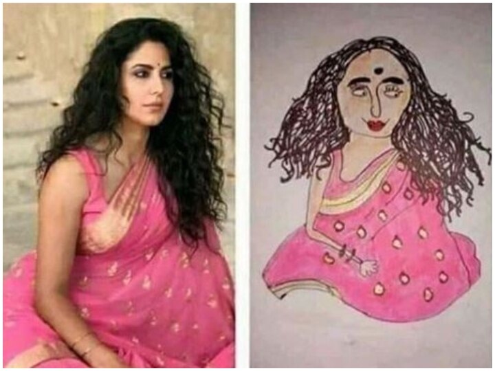 Sunil Grover shared funny painting of Katrina Kaif ক্যাটরিনার আদলে আঁকা ছবি শেয়ার করলেন সুনীল গ্রোভার! হেসে অস্থির নেটদুনিয়া