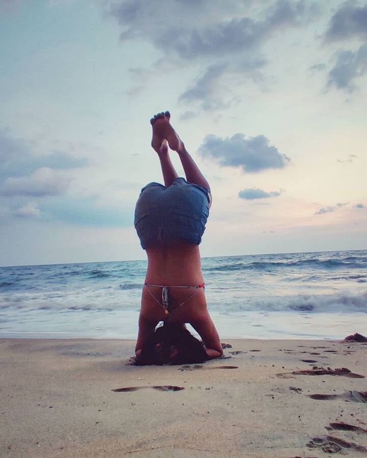 অমলারএই ছবি থেকে ফিটনেস সংক্রান্ত ধারনা ফুটে উঠেছে। (ছবি-ইনস্টাগ্রাম)