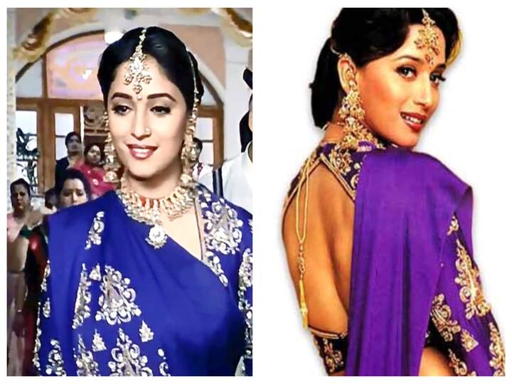 হাম আপকে হ্যায় কোন ছবির প্রায় প্রতিটি গানেই মাধুরীকে দেখা গিয়েছিন নতুন নতুন রূপে। সবচেয়ে জনপ্রিয় গান দিদি তেরা দেবর দিওয়ানায় মাধুরীর সোনালী জরির কাজের বেগুনী শাড়ি তাঁর ব্যক্তিত্বের সঙ্গে দারুণ মানিয়েছিল।