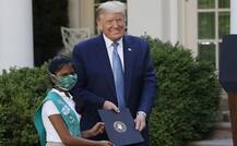 স্বাস্থ্যকর্মীদের পাঠিয়েছে কুকি, শুভেচ্ছাপত্র, ১০ বছরের ইন্দো-মার্কিন বালিকাকে সম্মান জানালেন ট্রাম্প