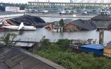 উমপুন তাণ্ডবে জল থৈ থৈ বিমানবন্দর, রাস্তায় ডুবল ট্যাক্সি, ধ্বংস হল ৫ হাজার গাছ