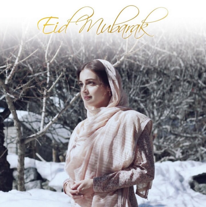 ভক্তদের শুভেচ্ছা জানিয়ে এই ছবি ট্যুইট করলেন দিয়া মির্জা।