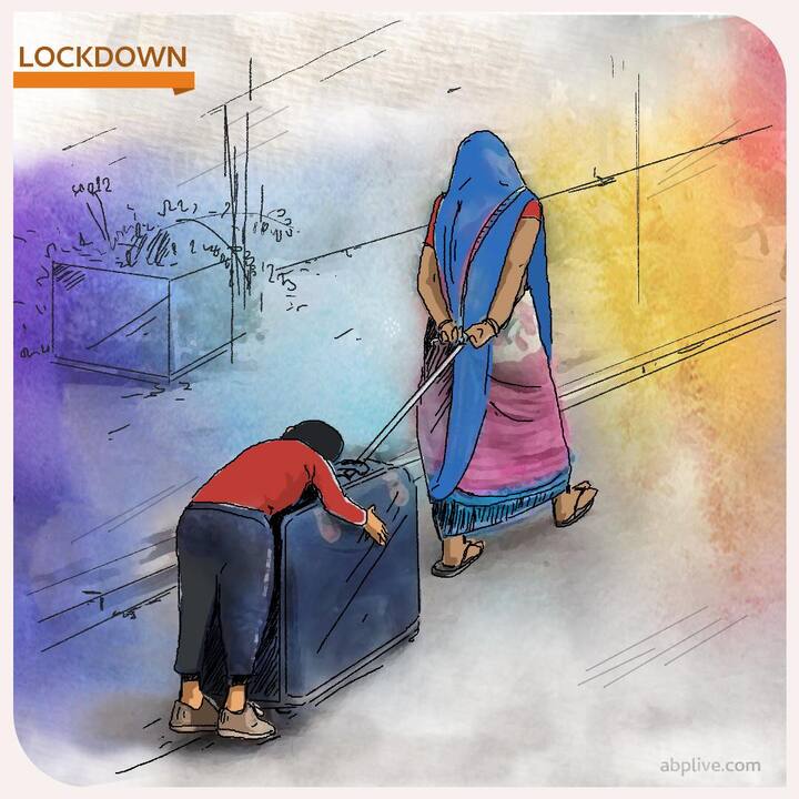 আরও একটি ছবি সামনে এসেছিল...যা মানবিক অনুভূতিকে সজোরে ধাক্কা দিয়েছিল। ট্রলি ব্যাগ সাধারণত সবাই ট্রেন বা বিমান সফরে জিনিসপত্র নিয়ে যাওয়ার কাজে ব্যবহার করেন। পরিযায়ী শ্রমিকদের ভিড়ে ছিলেন এক অসহায় মা-ও। বাড়ির উদ্দেশে রওনা দিয়েছিলেন তিনি। কিন্তু ছোট্ট সন্তান তো হেঁটে যেতে পারে না। কাজেই মা ট্রলি ব্যাগেই বসিয়ে দিয়েছিলেন তাঁর সন্তানকে। পায়ে হেঁটে ওই মহিলা দিল্লি থেকে মহোবা যাচ্ছিলেন। এই ছবি ছিল আগ্রার। 