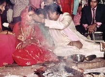 যজ্ঞ থেকে সিঁদুরদান, বিবাহবার্ষিকীতে দেখুন অমিতাভ-জয়ার বিয়ের ছবি