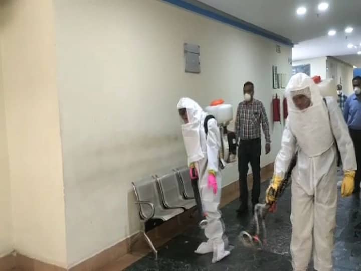 আগাগোড়া স্যানিটাইজেশন চলছে নবান্ন-য়।