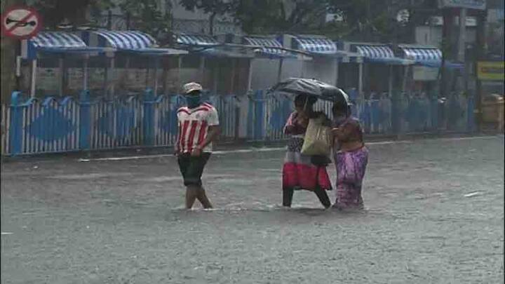 হাওড়ায় জলমগ্ন বিভিন্ন এলাকা।